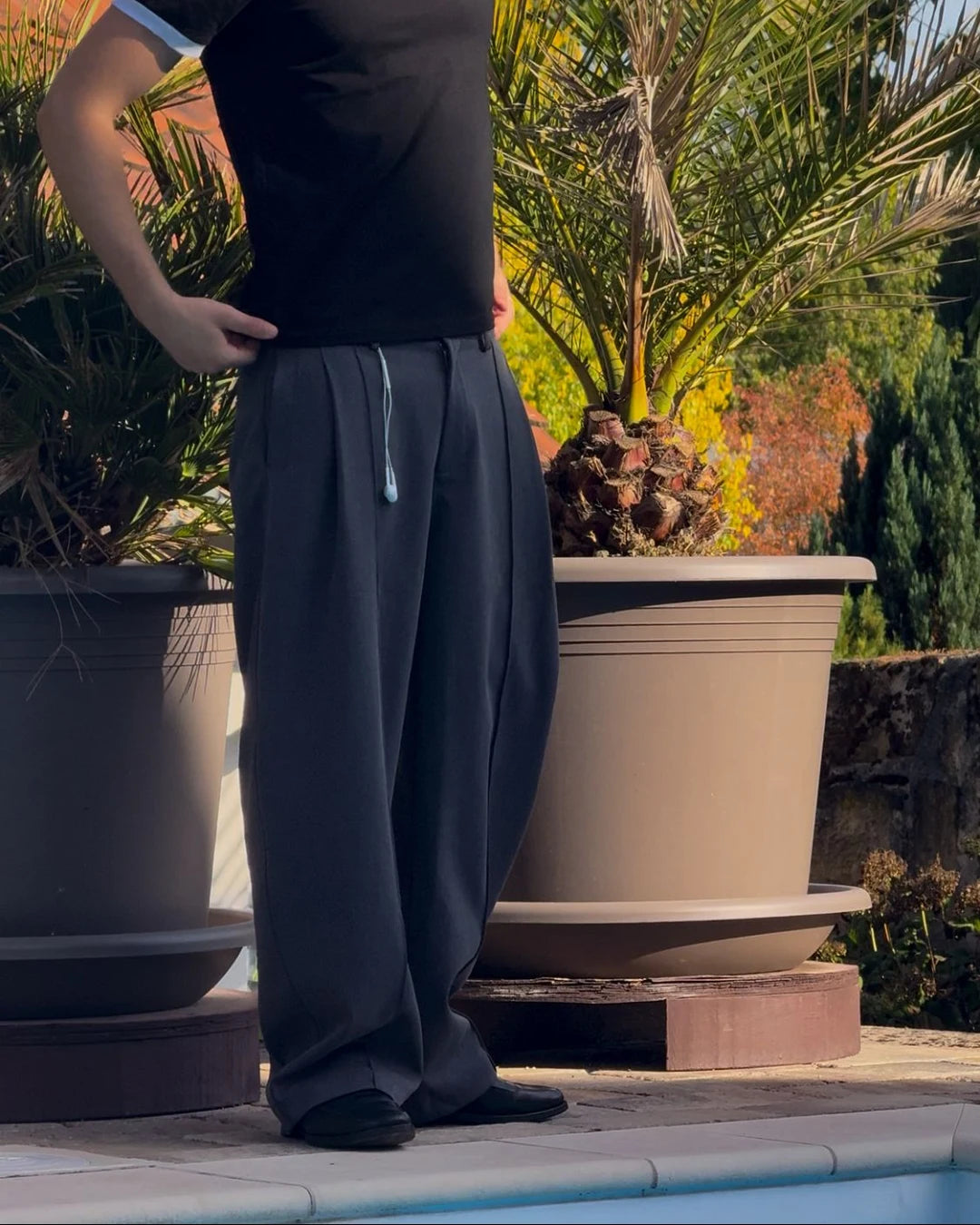 Pleated Pants
