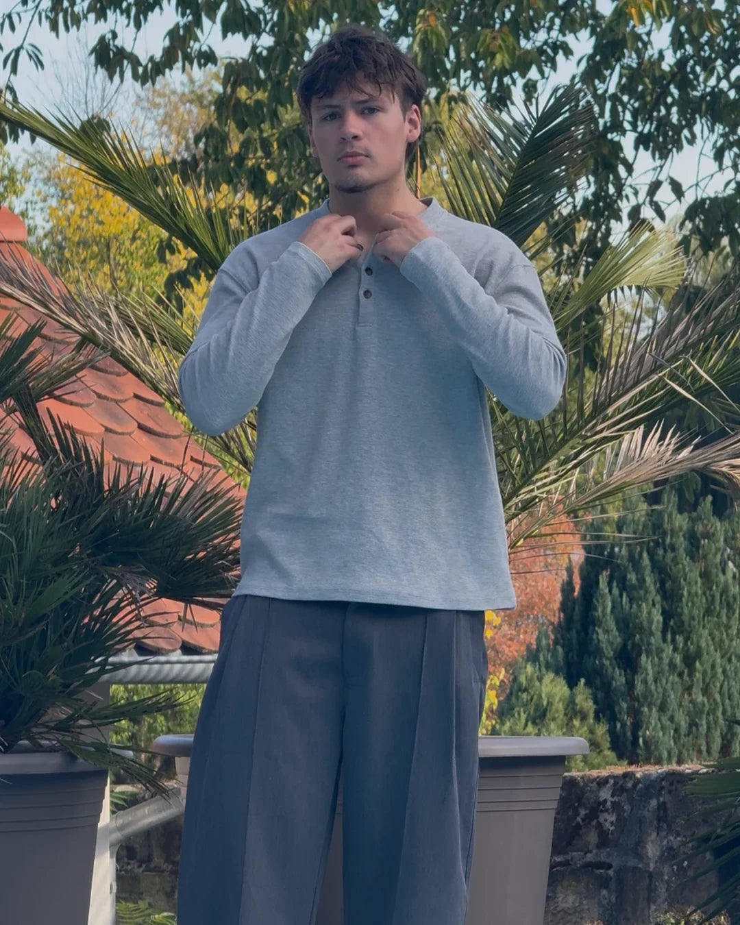 Waffle Henley Longsleeve